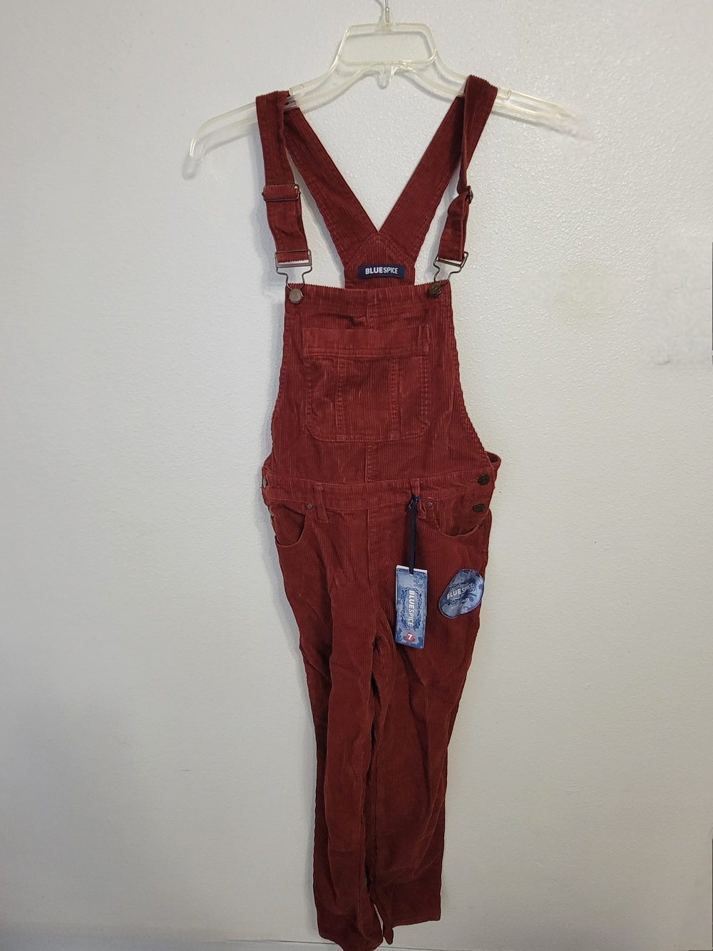 NEW Bluespice Rust Corduroy Overalls